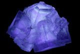 Purple Cubic Fluorite With Fluorescent Phantoms - Cave-In-Rock #191995-1